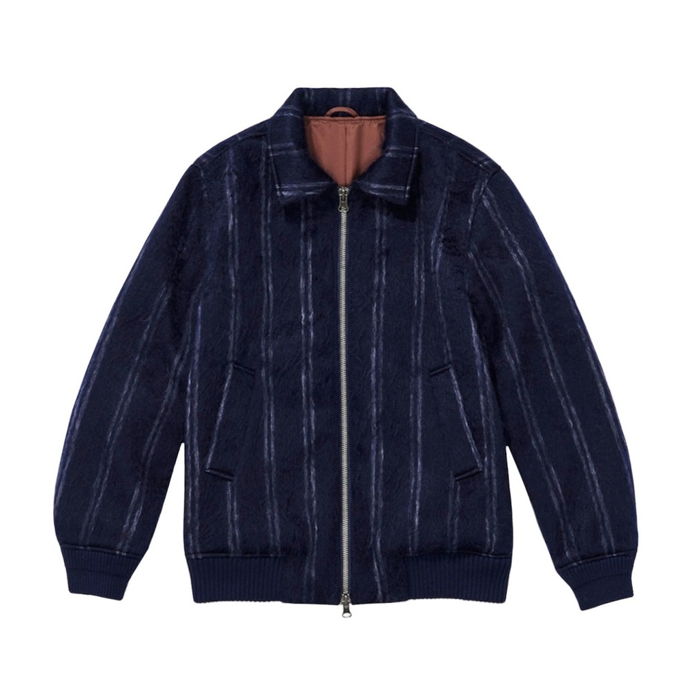 Saturdays Nyc Goose Shaggy Wool Bomber